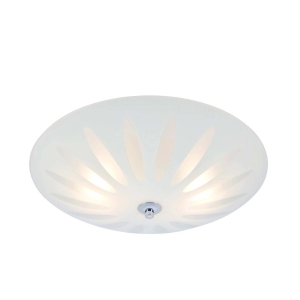 MLG Petal Taklampe 39cm Hvit/krom