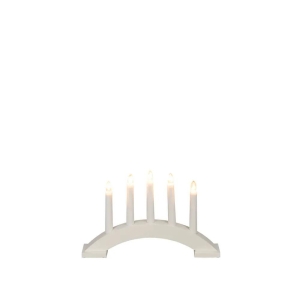 Konstsmide Adventsstake 5 armet hvit