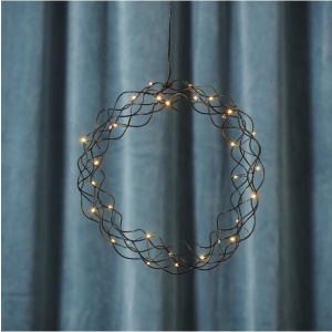 Star Curly 30cm 30-lys Sort