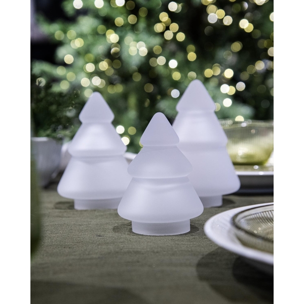 Hadeland Glassverk Gran Frostet Hvit 98mm - Bilde 2