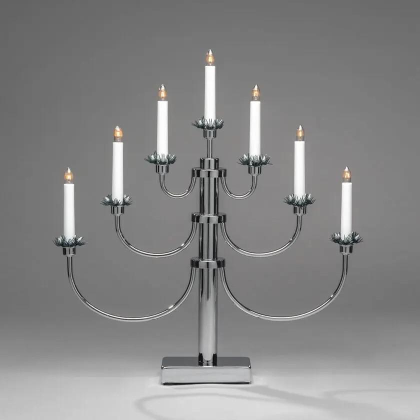 Konstsmide Adventstake 7-armet “Irene” krom Konstsmide Adventstake 7-armet "Irene" krom - Bilde 2