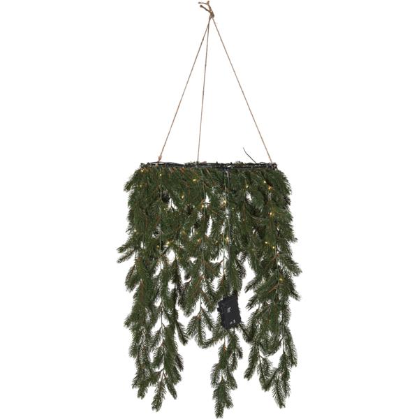 Star Erna Hengende Krans over bord m/lys 50cm batt/timer Star Erna Hengende Krans over bord m/lys 50cm batt/timer