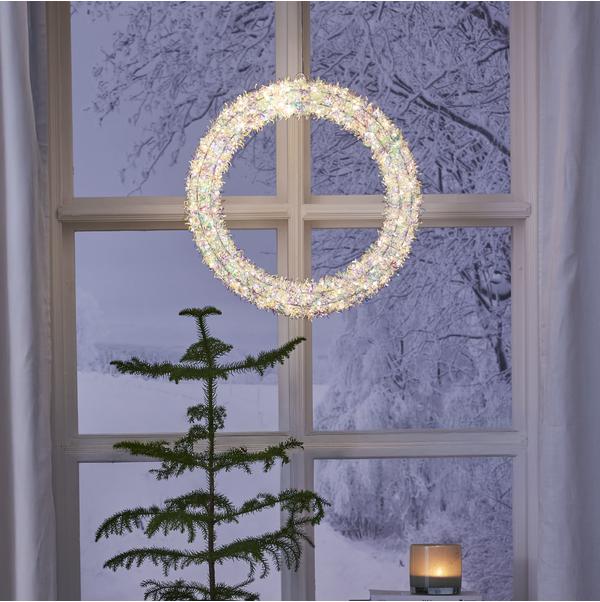 Star Magic Utendørs Krans 40cm Ip44 Star Magic Utendørs Krans 40cm Ip44 - Bilde 2