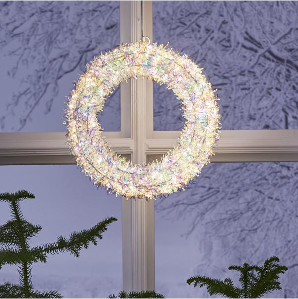 Star Magic Utendørs Krans 30cm Ip44 Star Magic Utendørs Krans 30cm Ip44 - Bilde 2