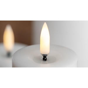 Uyuni kubbelys Hvit smeltet effekt 5 x 4,5 cm LED