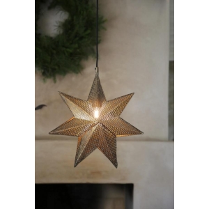 MLG Ivy Metall julestjerne 39cm Antikkmessing