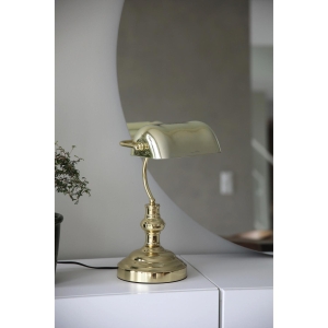 MLG Bankers Bordlampe Gull 42cm