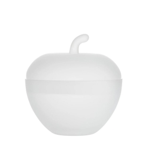 Hadeland Glassverk Glasseple m/lokk Hvit Frostet