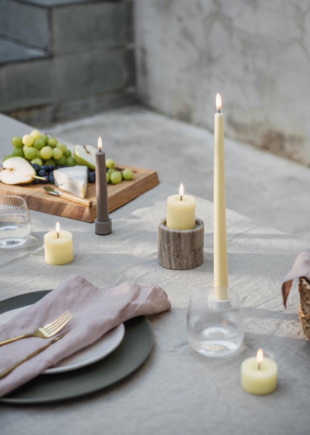 Uyuni Kronelys Sand 2pk 2,3 x15,5cm LED Uyuni Kronelys Sand 2pk 2,3 x15,5cm LED - Bilde 2