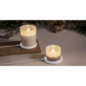 Uyuni Oppladbare LEDlys Glass Vanilla 8,2 x 6cm