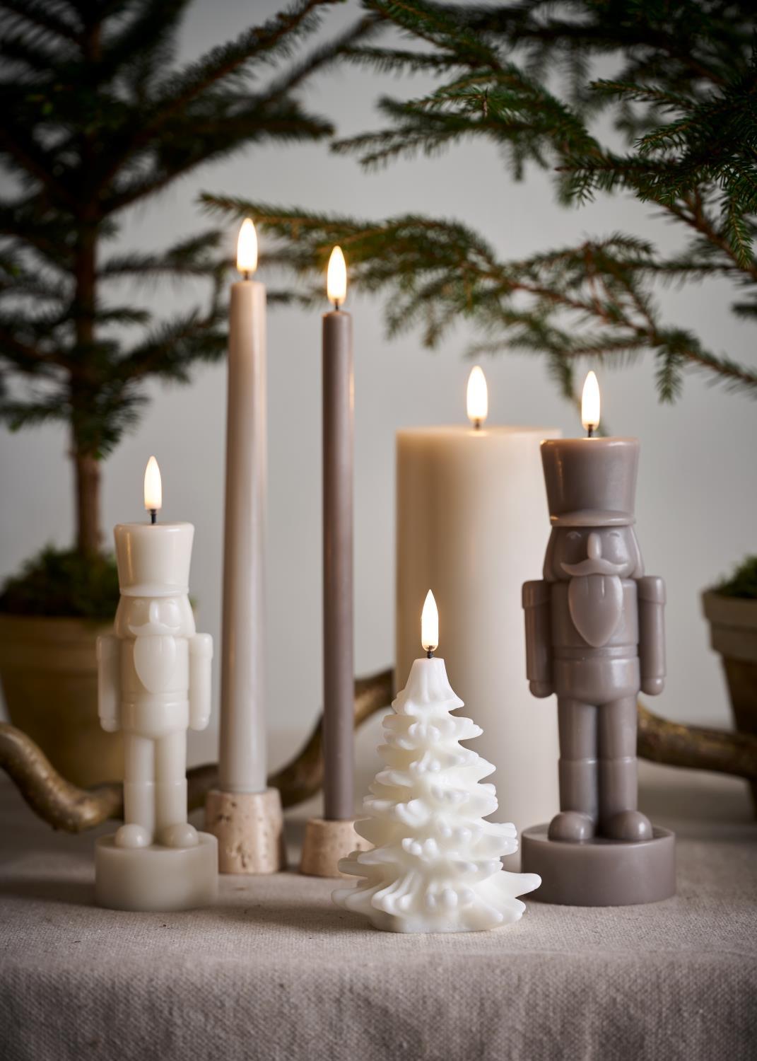 Uyuni Kronelys Sand 2pk 2,3 x 25cm LED Uyuni Kronelys Sand 2pk 2,3 x 25cm LED - Bilde 2