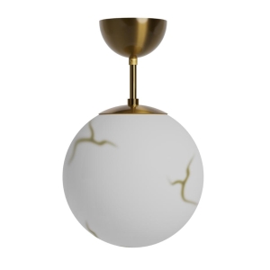 By Rydens Bellagio Taklampe Ø25 Messing/Hvit E27