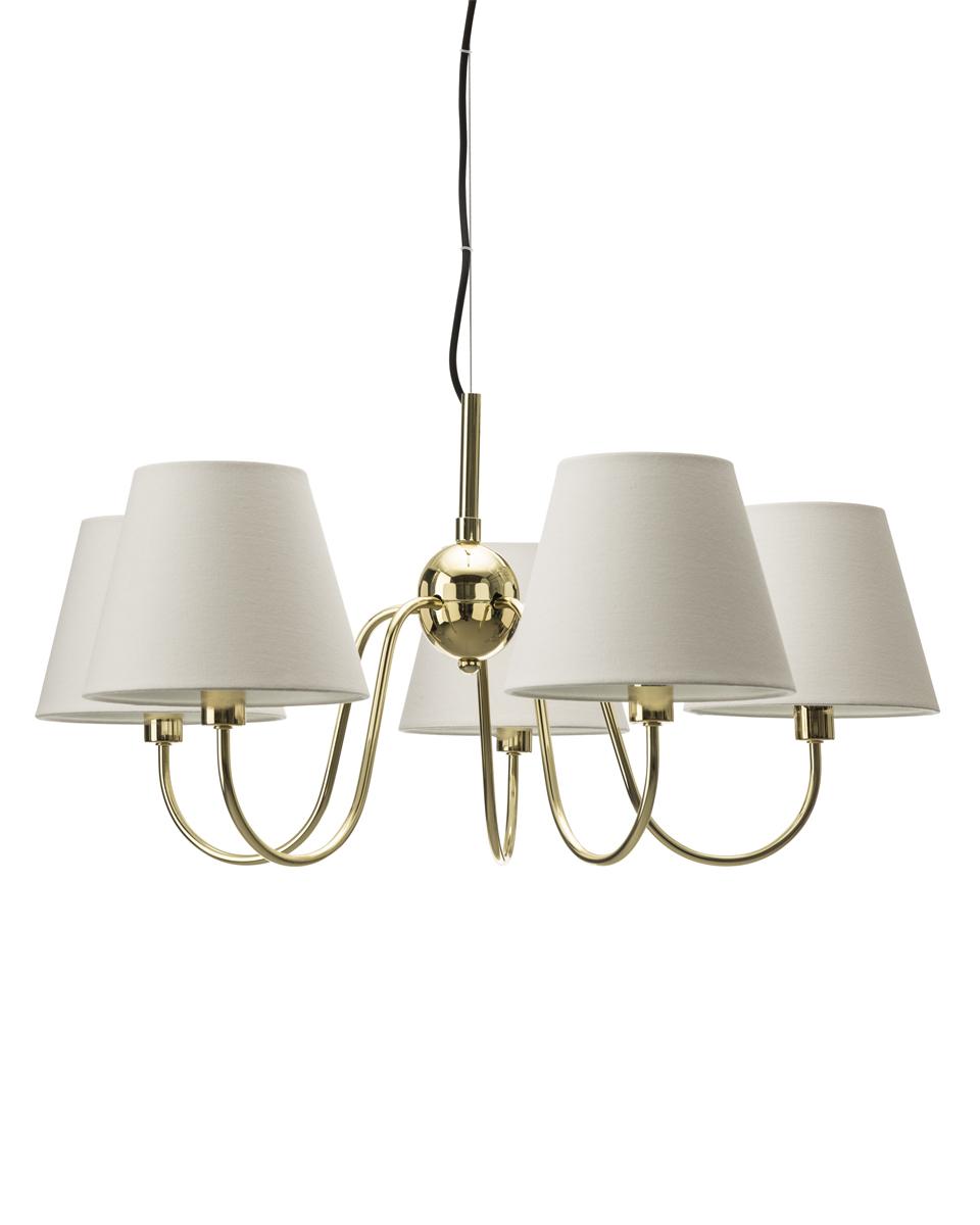 By Rydens Lynx Ø 75cm Pendellampe Messing/Hvit By Rydens Lynx Ø 75cm Pendellampe Messing/Hvit