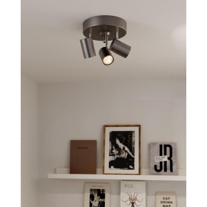 By Rydens Correct Spot Rondell 3-lys Stålgrå