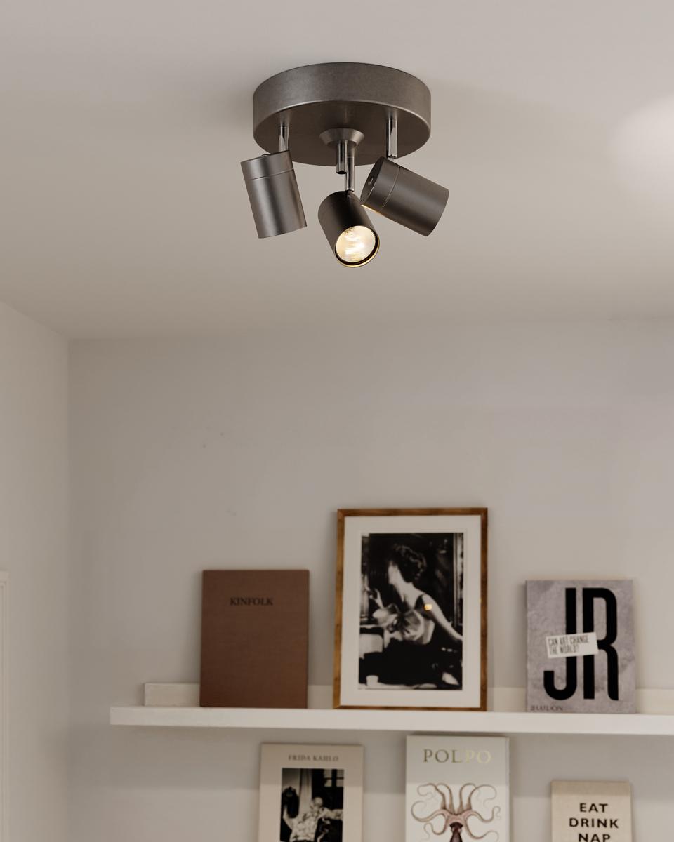 By Rydens Correct Spot Rondell 3-lys Stålgrå By Rydens Correct Spot Rondell 3-lys Stålgrå - Bilde 2