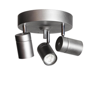 By Rydens Correct Spot Rondell 3-lys Stålgrå