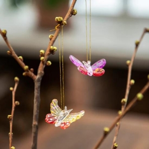 Hadeland Sommerfugler Glassheng 6pk