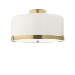 By Rydens Marcel plafond Ø40 Messing/Hvit