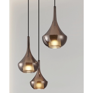 Eglo Almoster Pendellampe Rondell Bronse 3 x E27