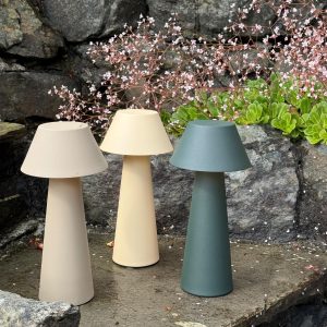MS Max Khaki oppladbar lampe IP44 Hage og terrassebelysning