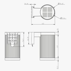 Nordesign Beacon Solcelle vegg 0,2w 30lm 3000K Solcelle