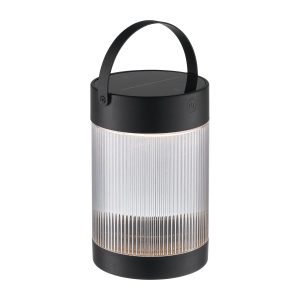 Nordlux Coupar Solcelle Oppladbar Bordlampe Sort Hage og terrassebelysning