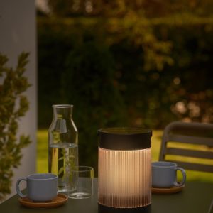 Nordlux Coupar Solcelle Oppladbar Bordlampe Sort
