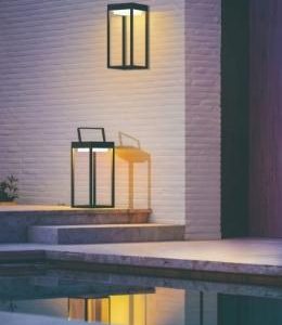 Nordesign  Solar Matrix bord/vegg sort IP44 oppladbar