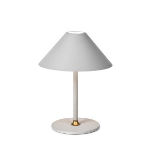 HaloDesign Hygge Bordlampe Varm Grå Oppladbar ø15 Hage og terrassebelysning