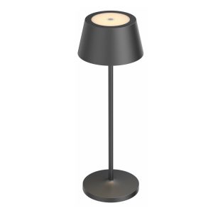 Nordesign Iris Sort oppladbar bordlampe IP54 2300K Hage og terrassebelysning