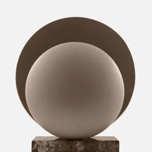 Globen Orbit mokka/brun bordlampe marmor E14 Belysning inne