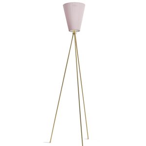 Oslo Wood Gulvlampe messing m/Limited Edition skjerm