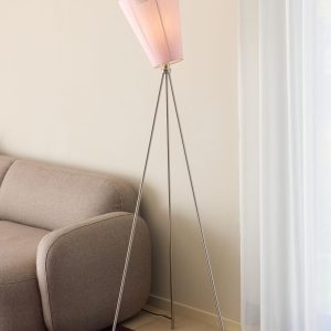 Oslo Wood Gulvlampe Lys Grå m/Limited Edition skjerm Belysning inne