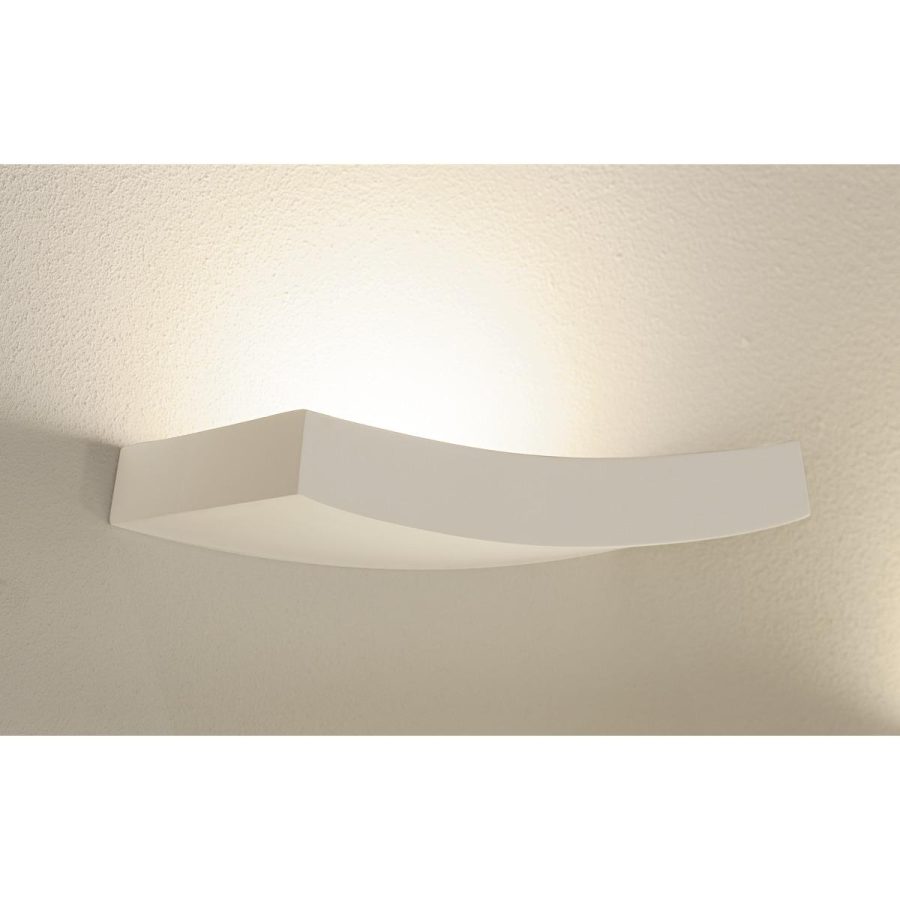 SLV Plastra Curve gipslampe vegg