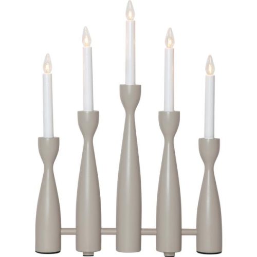 Star Midja 2.0 Adventsstake 5-lys beige