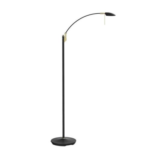 Texa Toreno Leselampe Gulv LED sort/mess