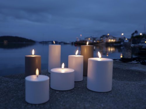 UYUNI Utendørs kubbelys Hvit 10,1x7,8 cm LED