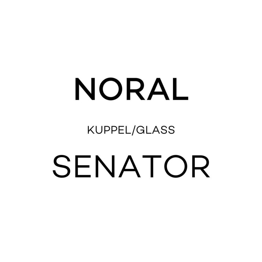 Noral Glass til Senator Utelampe Vegg
