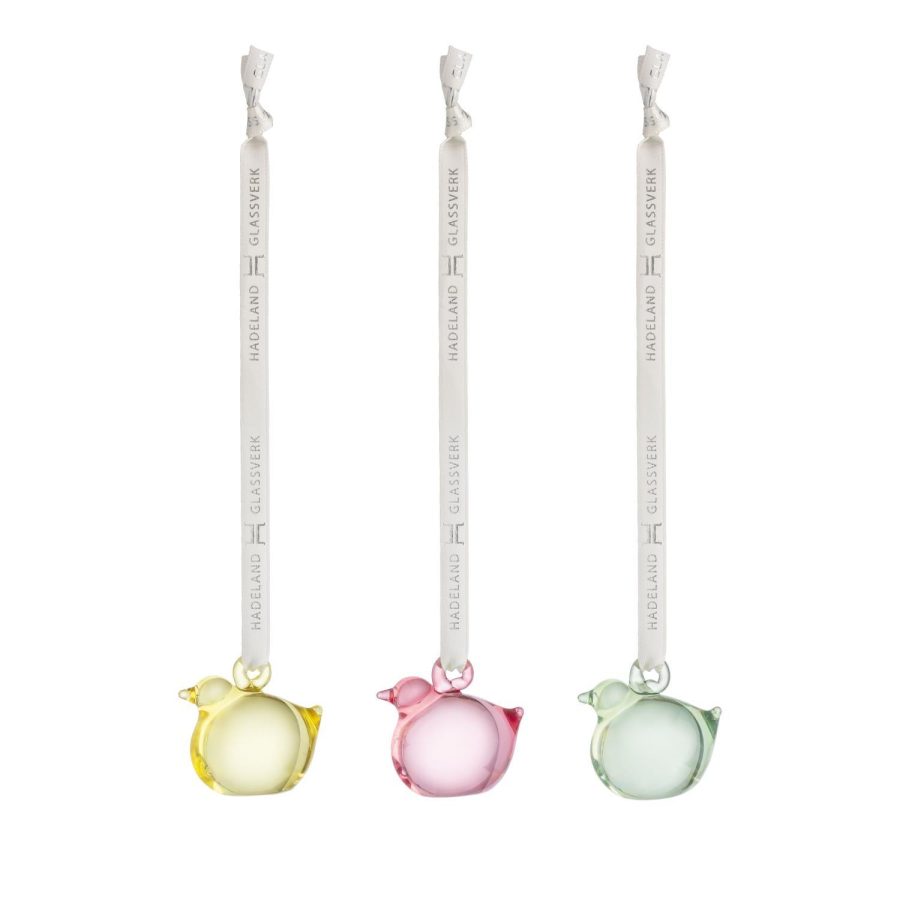 Hadeland Glasskyllinger hengende klar 3pk