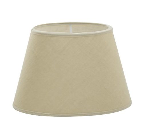 Hallbergs Skjerm Carolin Hvit  33cm oval