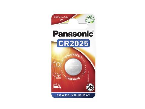 Panasonic/Energizer Lithium Power Batteri CR2025 3V 2pk