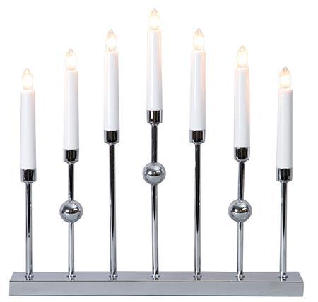 Star adventsstake Gustavo 7 lys krom