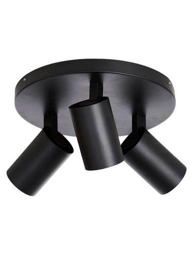 MS Trino Ø25cm 3xGU10 Sort IP44
