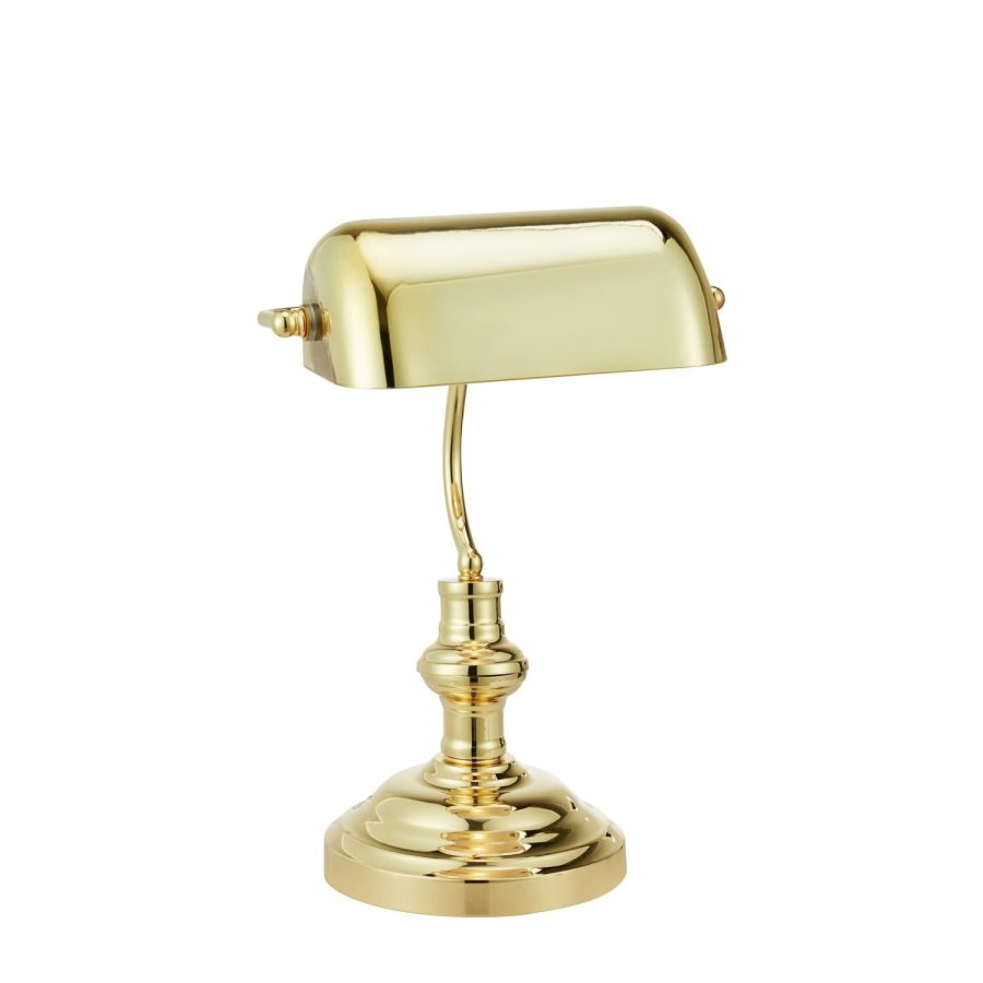MLG Bankers Bordlampe Gull 42cm
