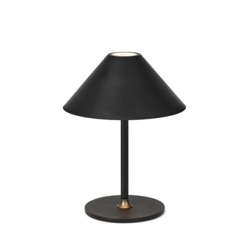 HaloDesign Hygge Bordlampe Grafitt Sort Oppladbar ø15