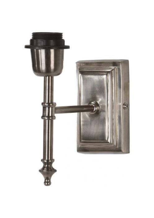 PR Classic Antikk Sølv Vegglampe u/skjerm E27 40W