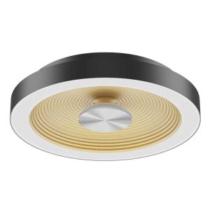 Unilamp Sandy M taklampe 32cm 18w 2700/3000K Sort/Gull dim