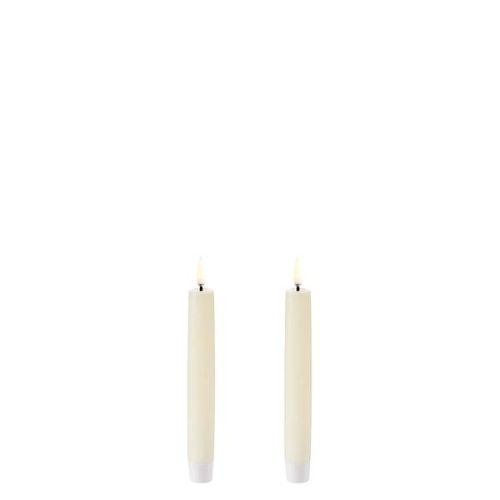 UYUNI kronelys Ivory 2pk, H15cm