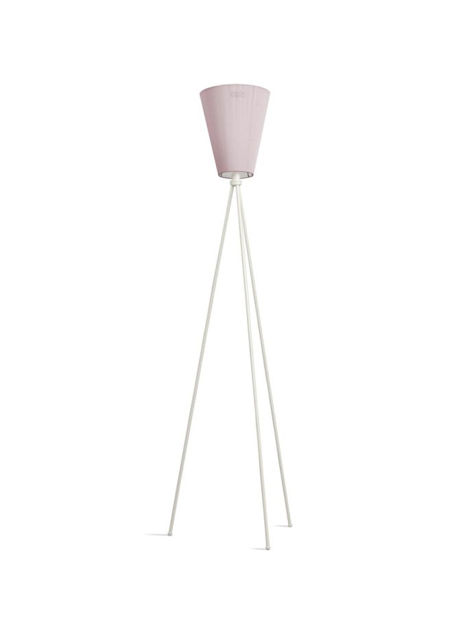 Oslo Wood Gulvlampe Hvit m/ Limited Edition Skjerm