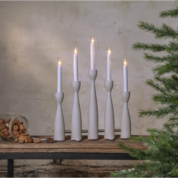 Star Midja 2.0 adventsstake 5-lys natur